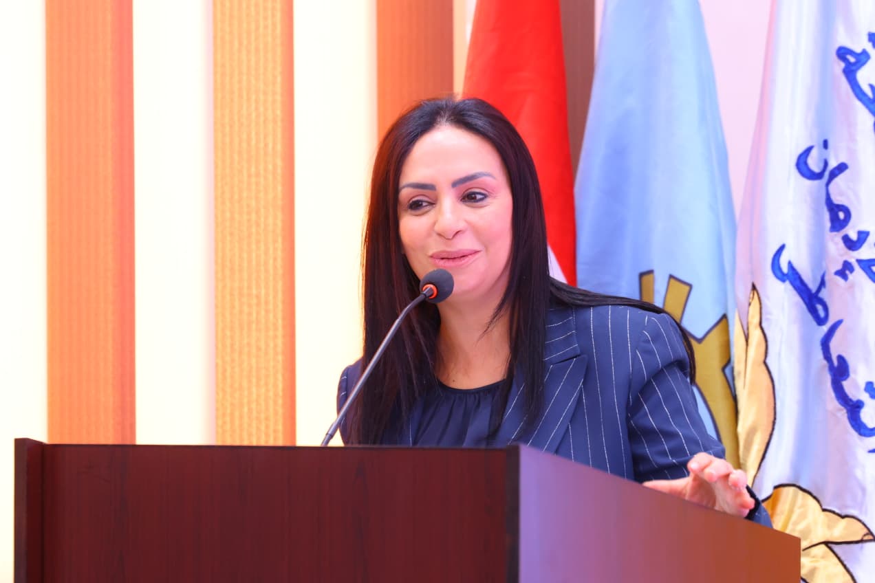 الدكتورة مايا مرسي خلال افتتاح مركز العزيمة لعلاج وتأهيل مرضى الإدمان بالغربية