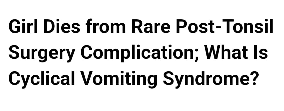 وفاة فتاة بسبب مضاعفات نادرة لجراحة اللوزتين