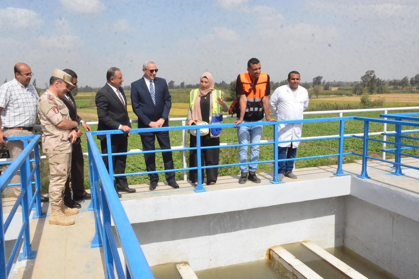 جانب من افتتاحات مشاريع محطات مياه جديدة بالغربية (3)