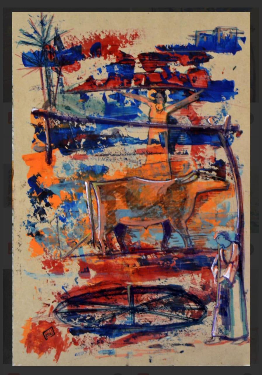 جانب من اللوحات