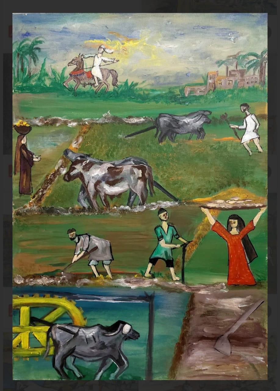 جانب من الاعمال الفنية