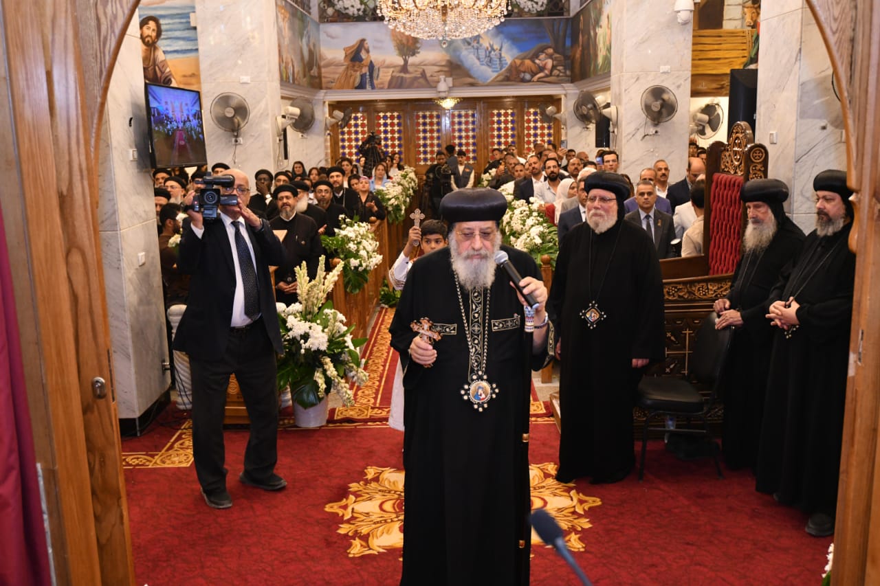 جانب من وصول قداسة البابا جانب من وصول قداسة البابا