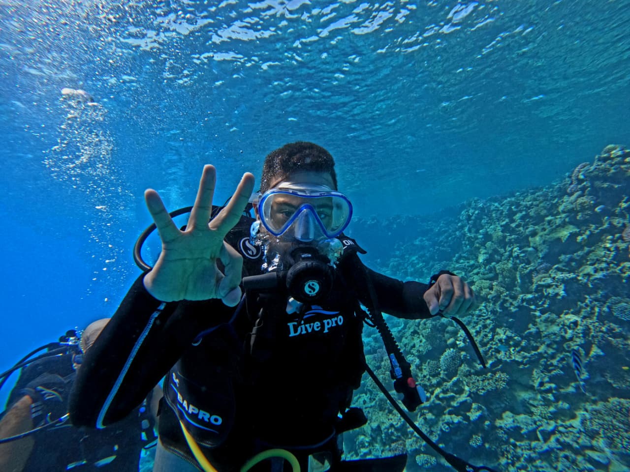 الشاب محمد كرم أول غواص مصري من أصحاب متلازمة داون