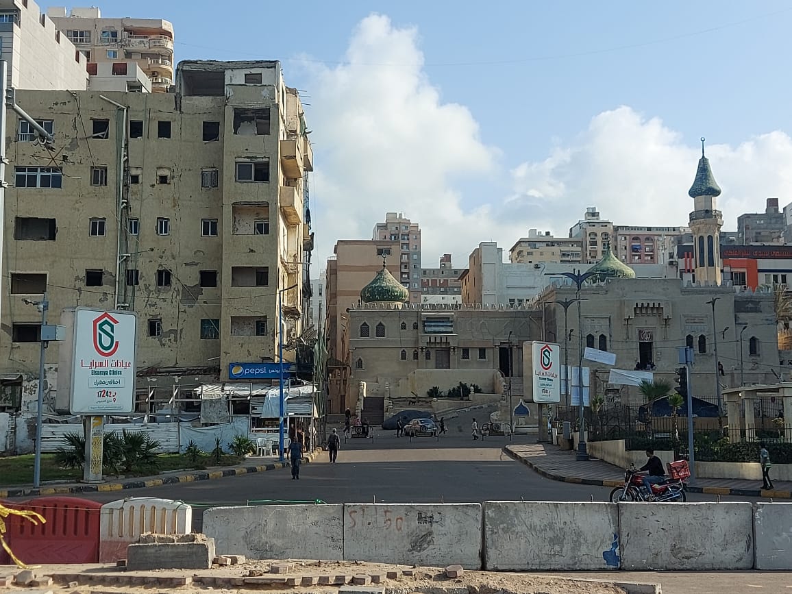 الغاء الدوران من مسجد سيدى بشر الغاء الدوران من مسجد سيدى بشر