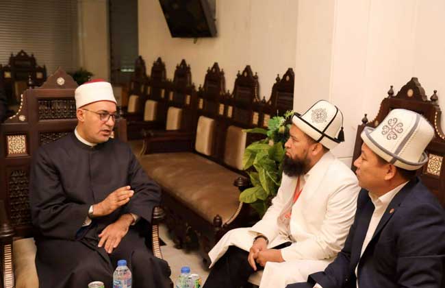 المفتي الدكتور نظير عياد يستقبل وفد قيرغيزستان