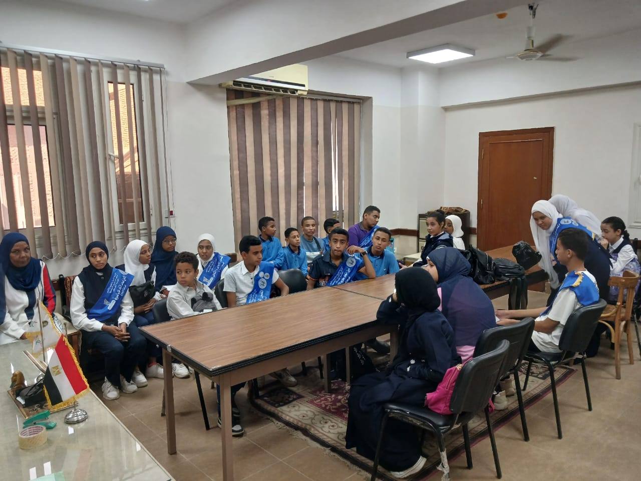 جانب من أعمال انتخابات المكتب التنفيذي لاتحاد طلاب المرحلة الإعدادية