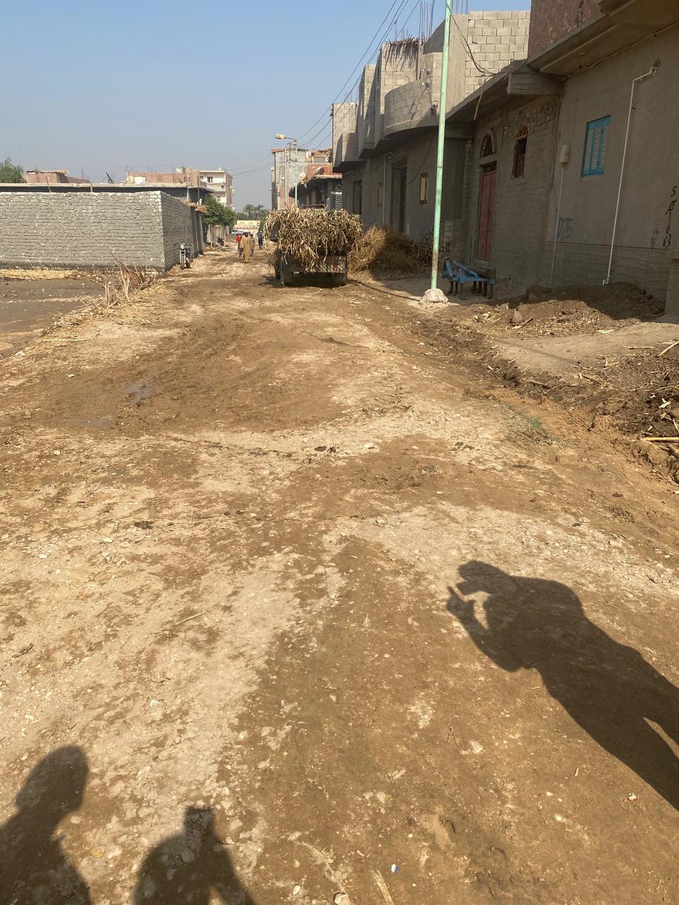 الشوراع بعد شفط المياه 