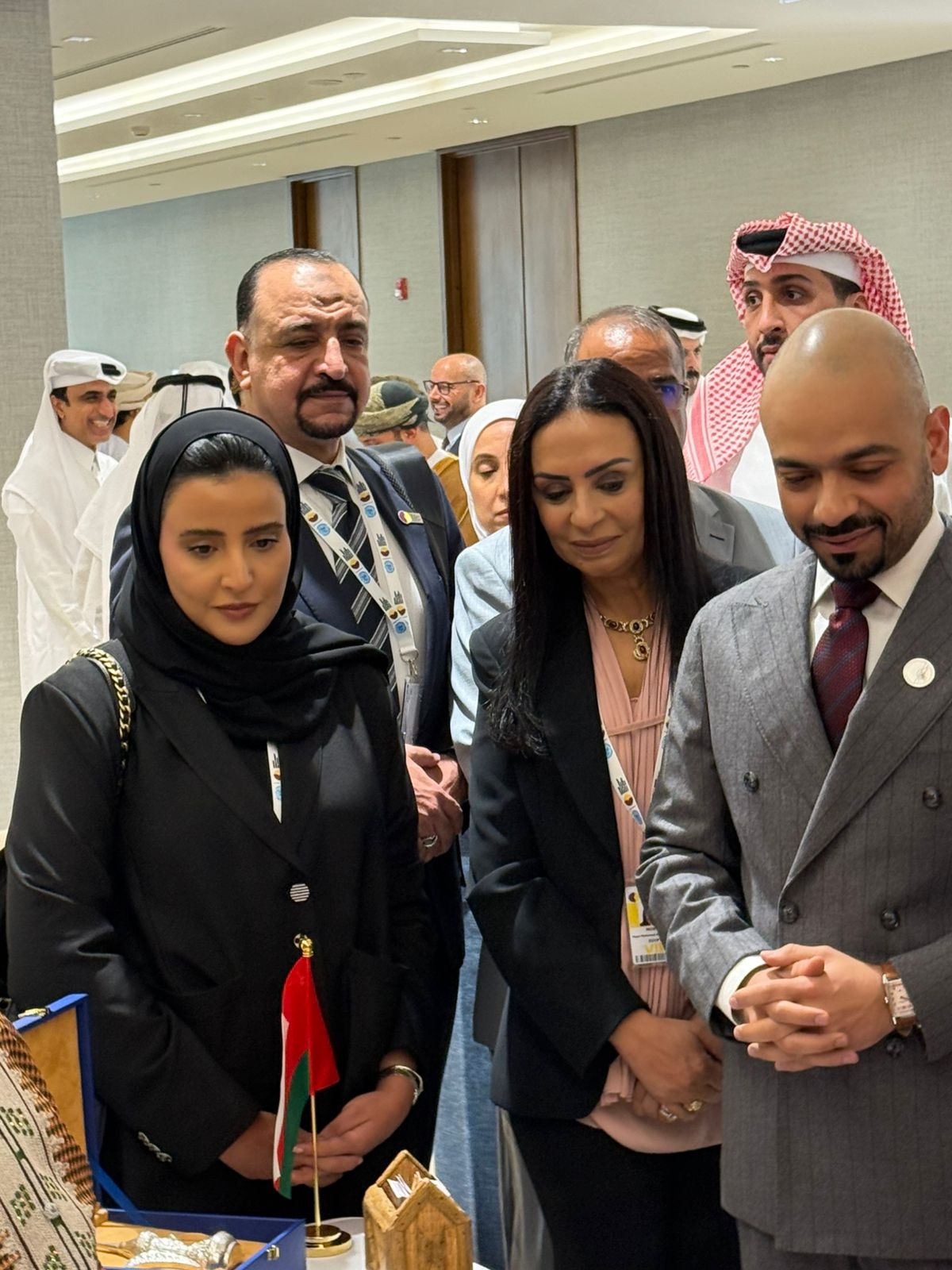 خلال افتتاح المعرض العربي للأسر المنتجة بالدوحة