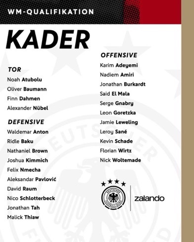 قائمة ألمانيا