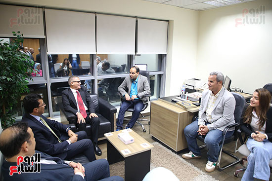 حوار بين وزير الرياضة ورئيس تحرير اليوم السابع