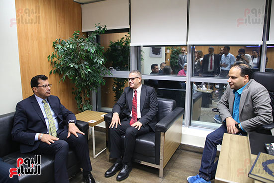 رئيس تحرير اليوم السابع يستقبل وزير الرياضة