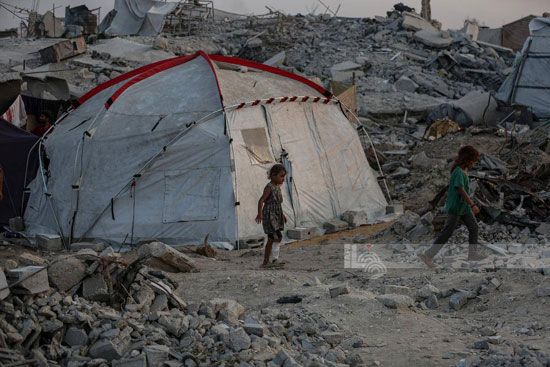 خيام على رام المبانى فى جباليا