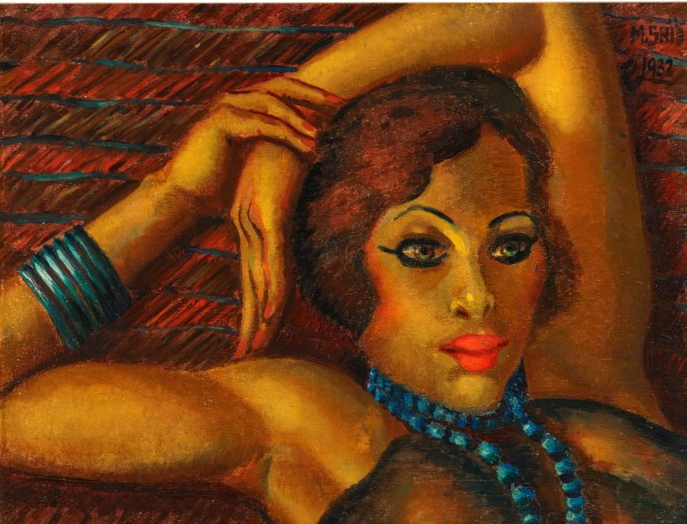 لوحة ذات العيون الزرقاء