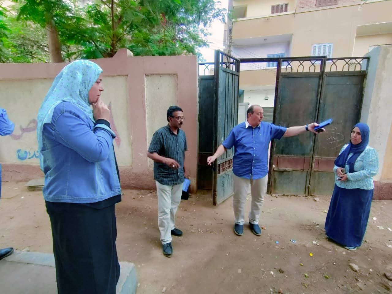 جولة مدير إدارة بنى سويف على المدارس جولة مدير إدارة بنى سويف على المدارس