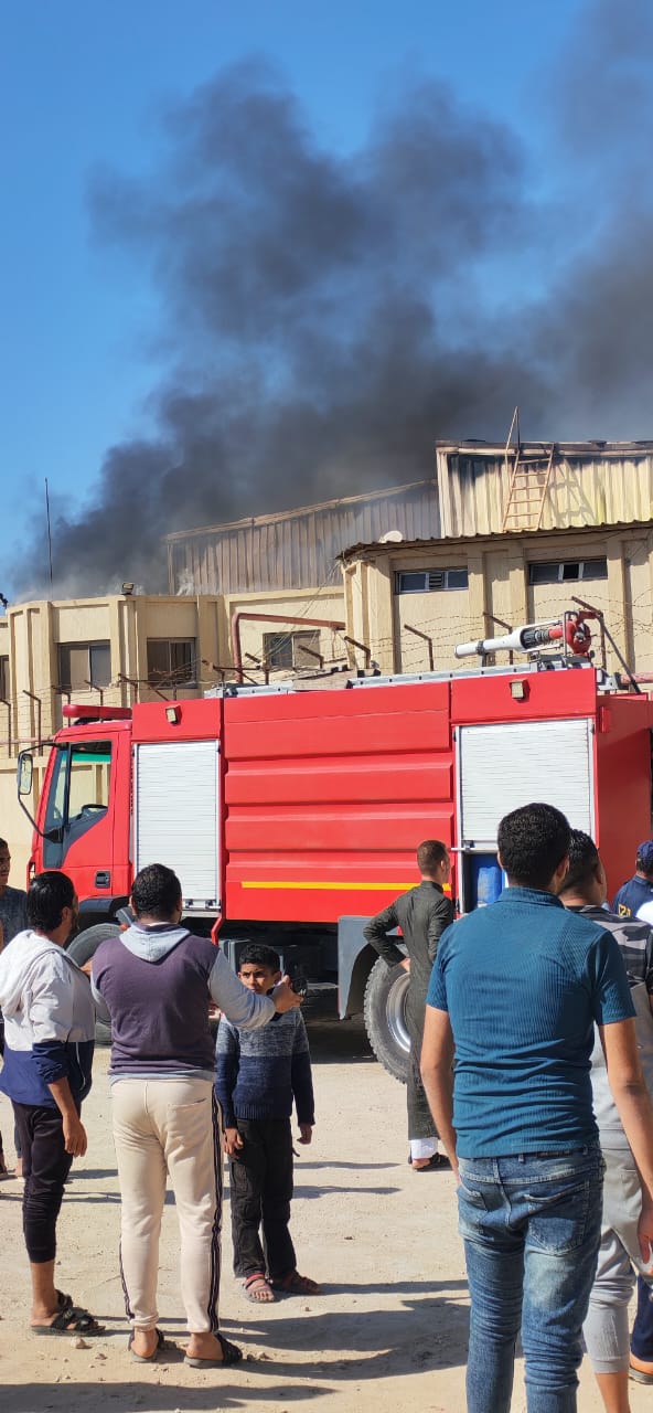 حريق مصنع في العامرية (1)