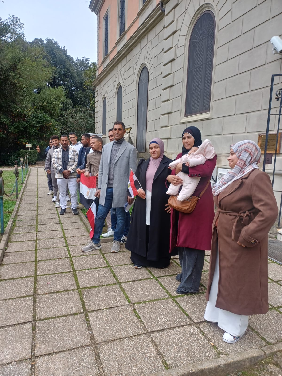 أبناء الجالية المصرية في روما