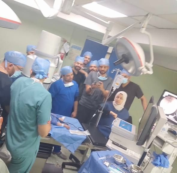 فريق جراحى بالقليوبية يستخرج دبوس ضغط من مرئ طفلة (2)