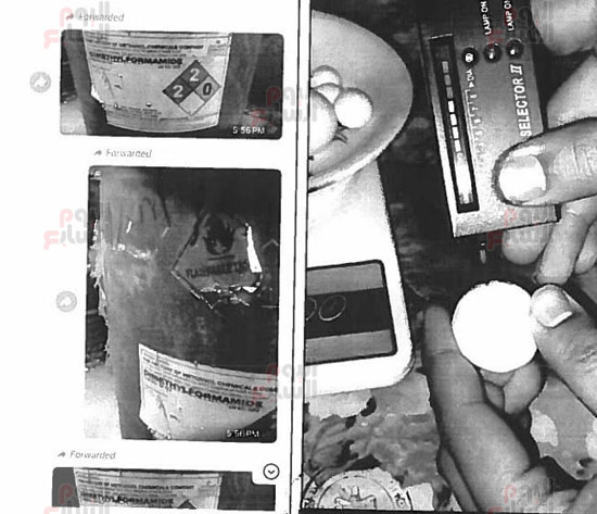 جانب من الأحراز المضبوطة جانب من الأحراز المضبوطة