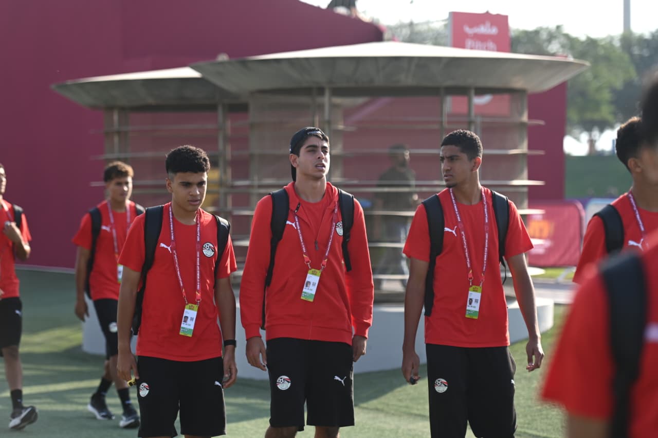 وصول لاعبي منتخب الناشئين استعدادا لفنزويلا