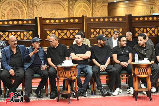 نجوم الفن فى عزاء أحمد عبد الله