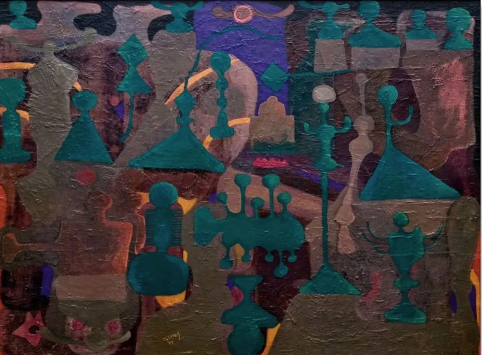 لوحة للفنان سعيد العدوى