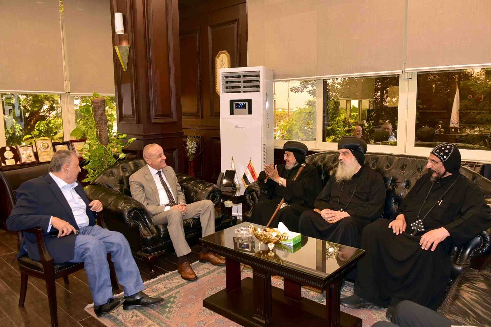 لقاء وفد دير مار جرجس بالرزيقات بمناسبة بدء موسم الإحتفال السنوي