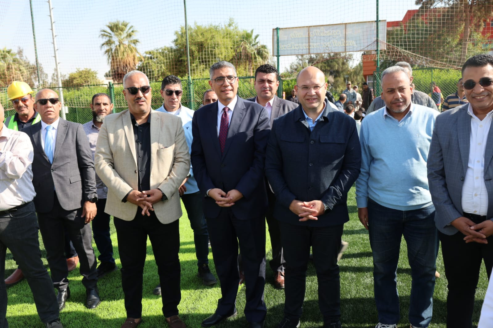 محافظ الجيزة يفتتح الملعب الخماسي وصالة ألعاب القوى بنادي المناجم (5)