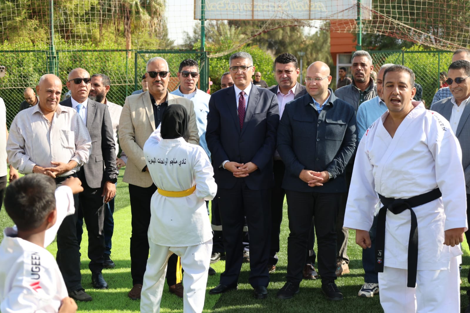 محافظ الجيزة يفتتح الملعب الخماسي وصالة ألعاب القوى بنادي المناجم (6)