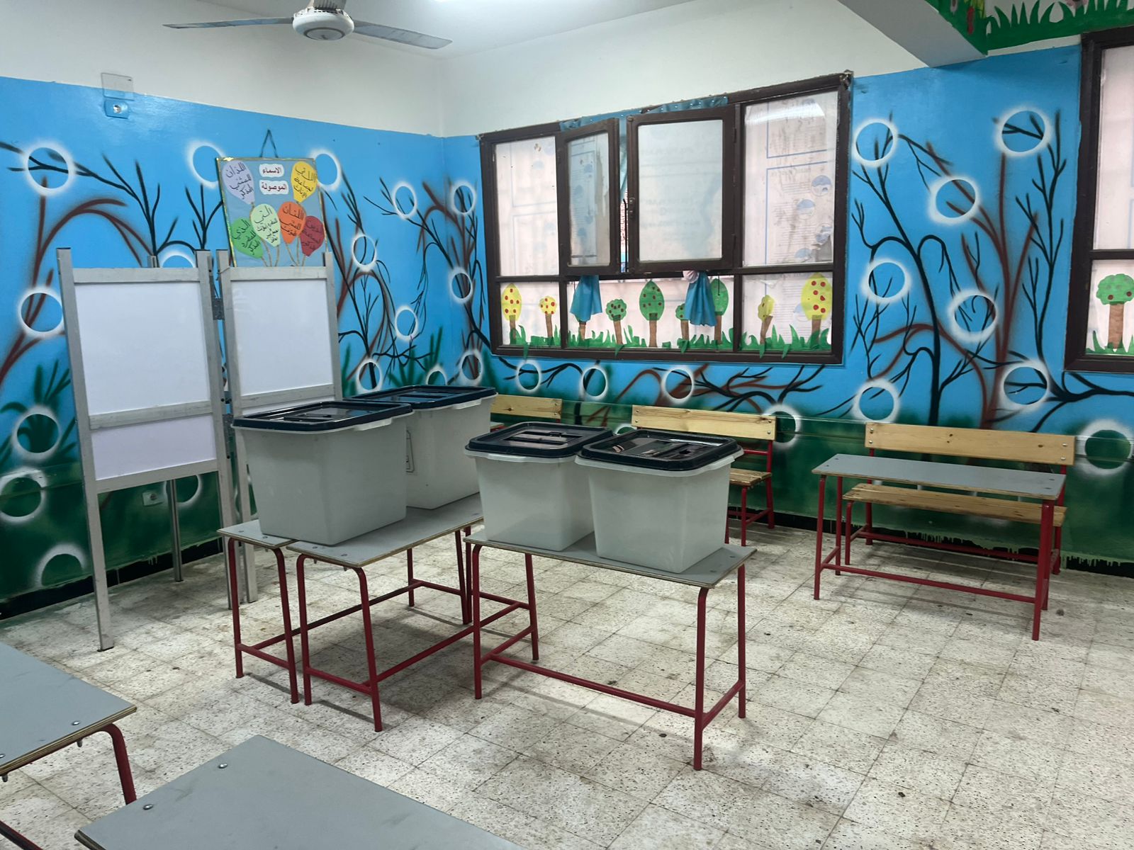 تجهيز المقرات الانتخابية في الجيزة (9)