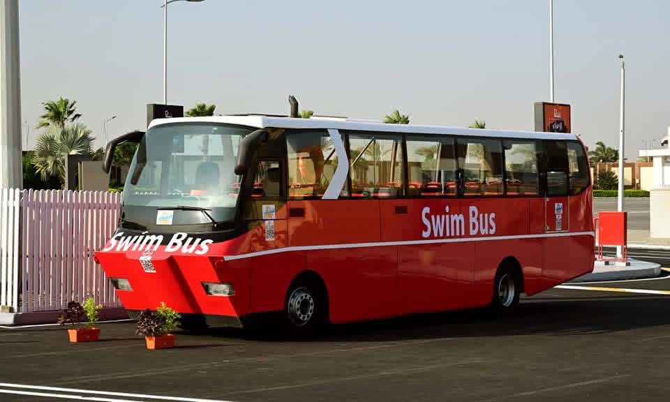 أول أتوبيس برمائى فى مصر