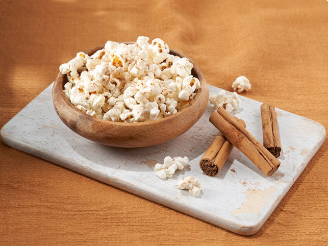 الفشار بالقرفة الفشار بالقرفة