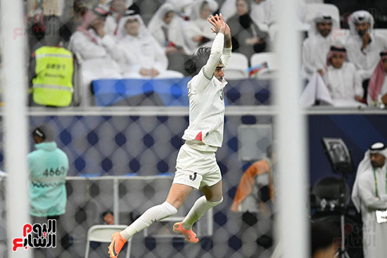 أحتفال لاعب المنتخب الفلسطيني