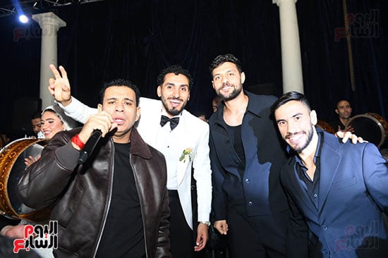 الليثي وناصر ماهر ومصطفى شلبي فى فرح احمد حمدى