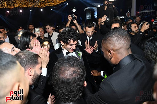 جانب من حفل زفاف أحمد حمدى