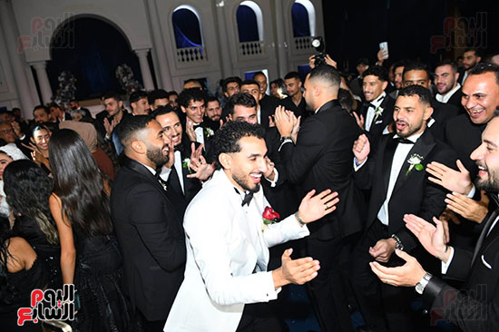 أحمد حمدى فى حفل زفافه أحمد حمدى فى حفل زفافه