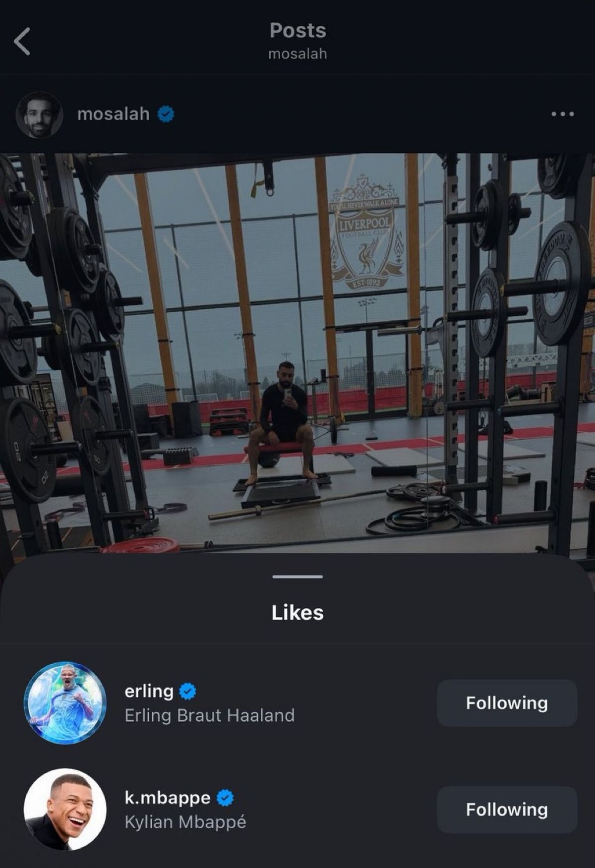 مبابي وهالاند يدعمان محمد صلاح مبابي وهالاند يدعمان محمد صلاح