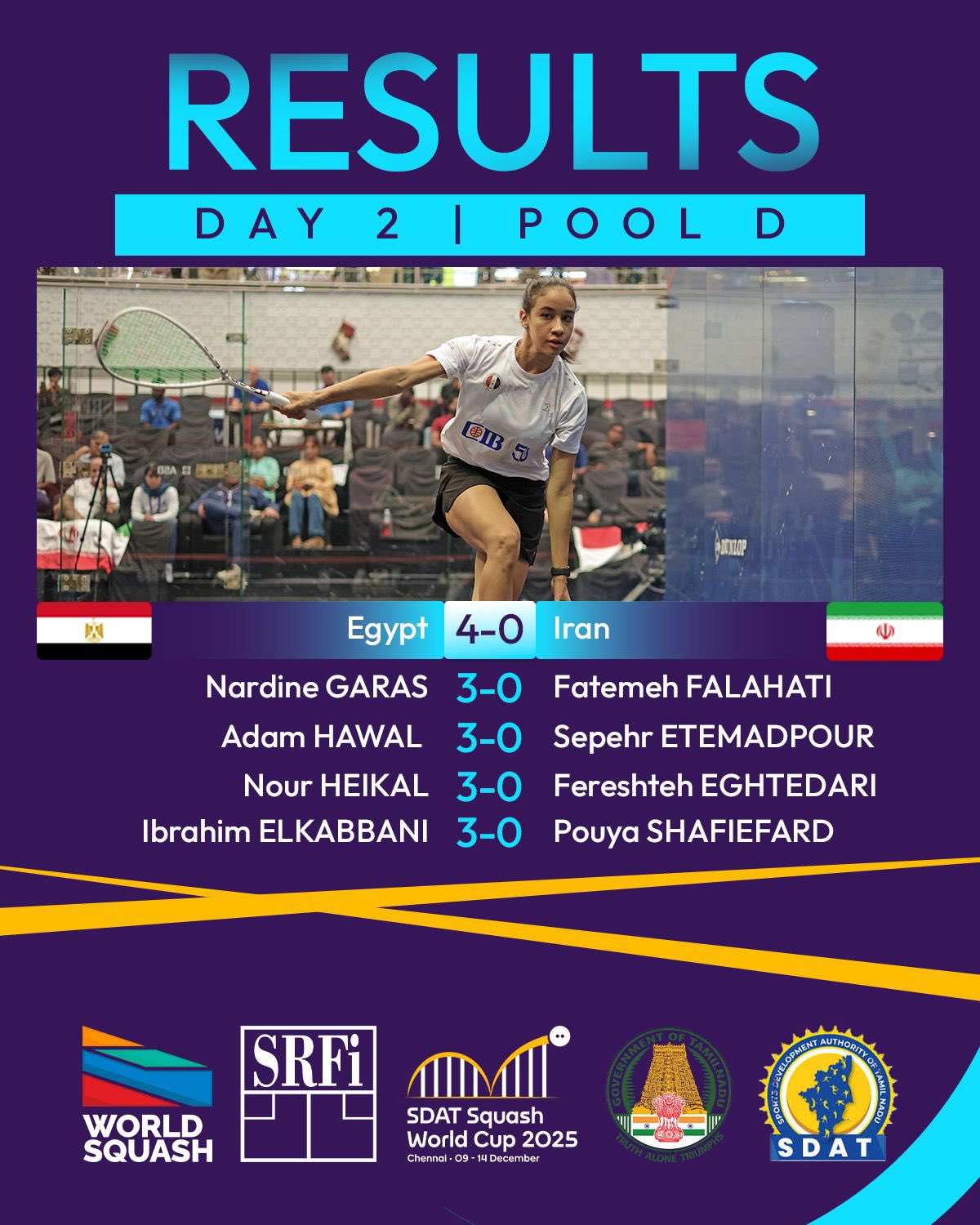 مصر وإيران اسكواش