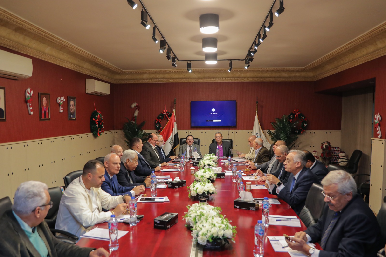 اجتماع المجلس الإنجيلي العام لاستعراض استعدادات احتفالات الميلاد