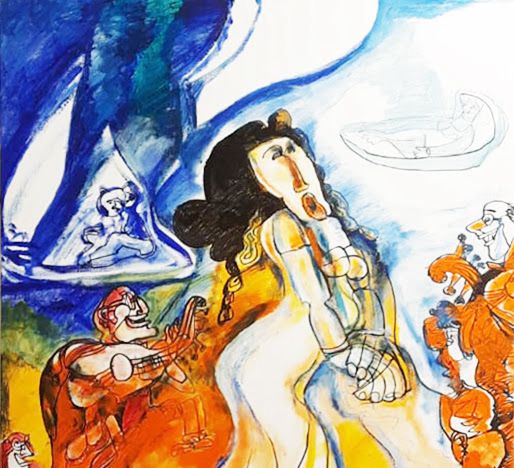 إحدى أعمال جورج بهجوري الفنية إحدى أعمال جورج بهجوري الفنية