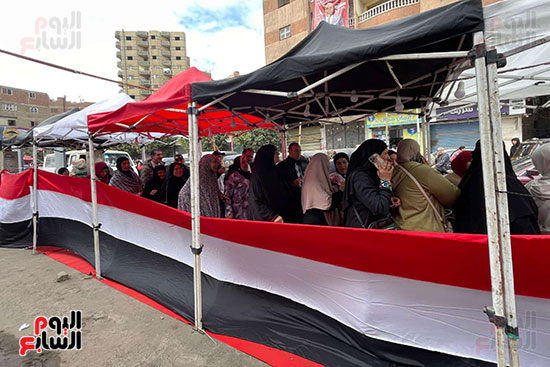 طوابير انتخات فى الجيزة