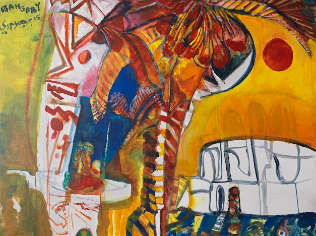 إحدى لوحات جورج بهجوري إحدى لوحات جورج بهجوري