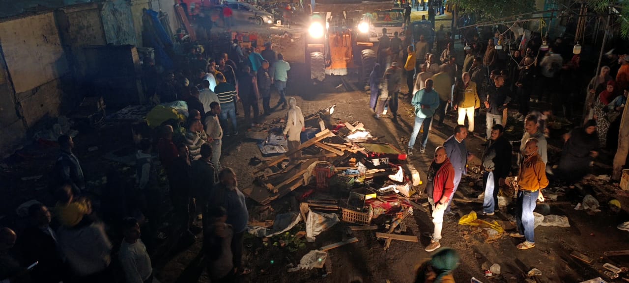 لاول مرة ازالة سوق المندره