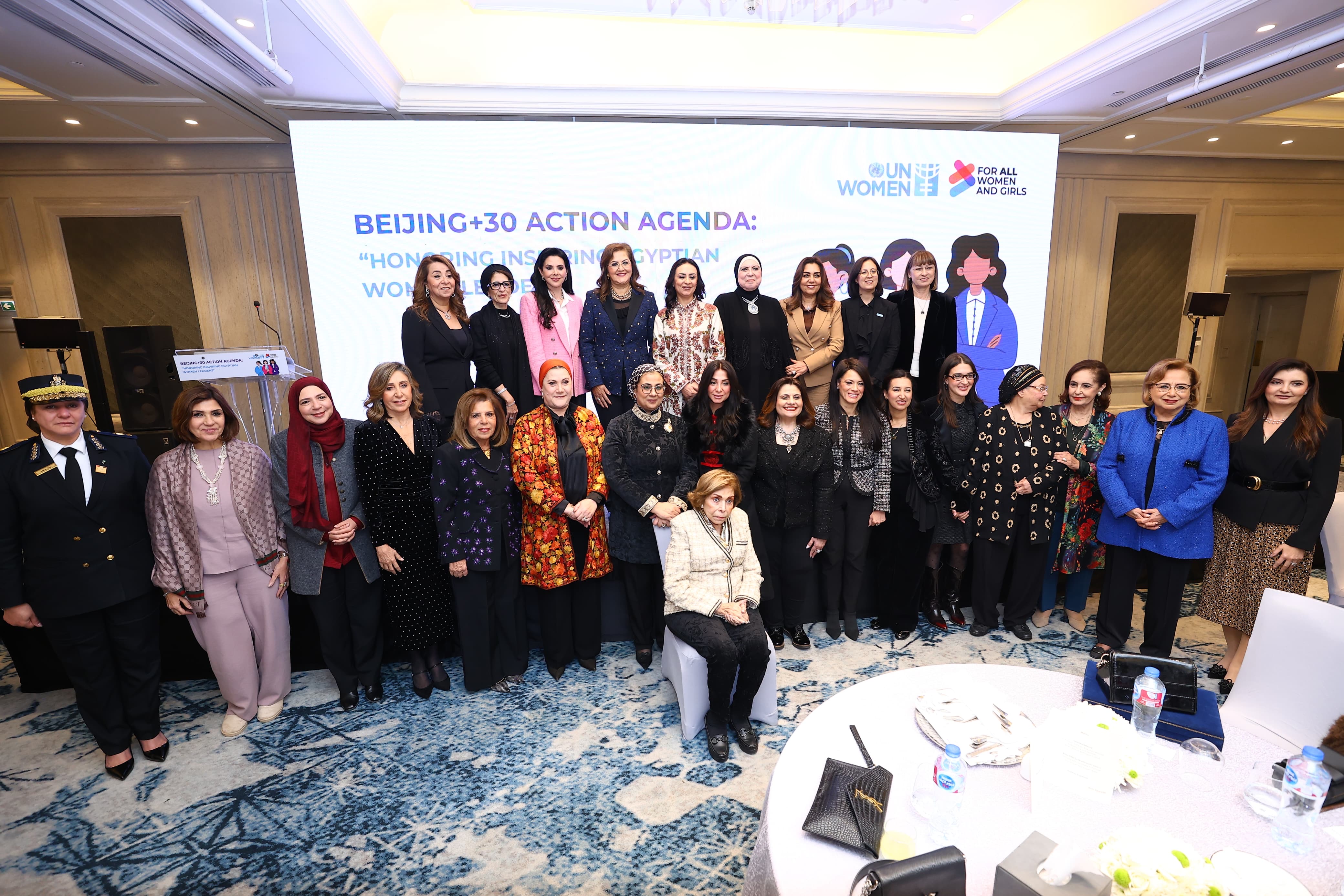 المتحدة تكرم وزيرة التضامن باعتبارها إحدي القيادات النسائية المصرية الملهمة