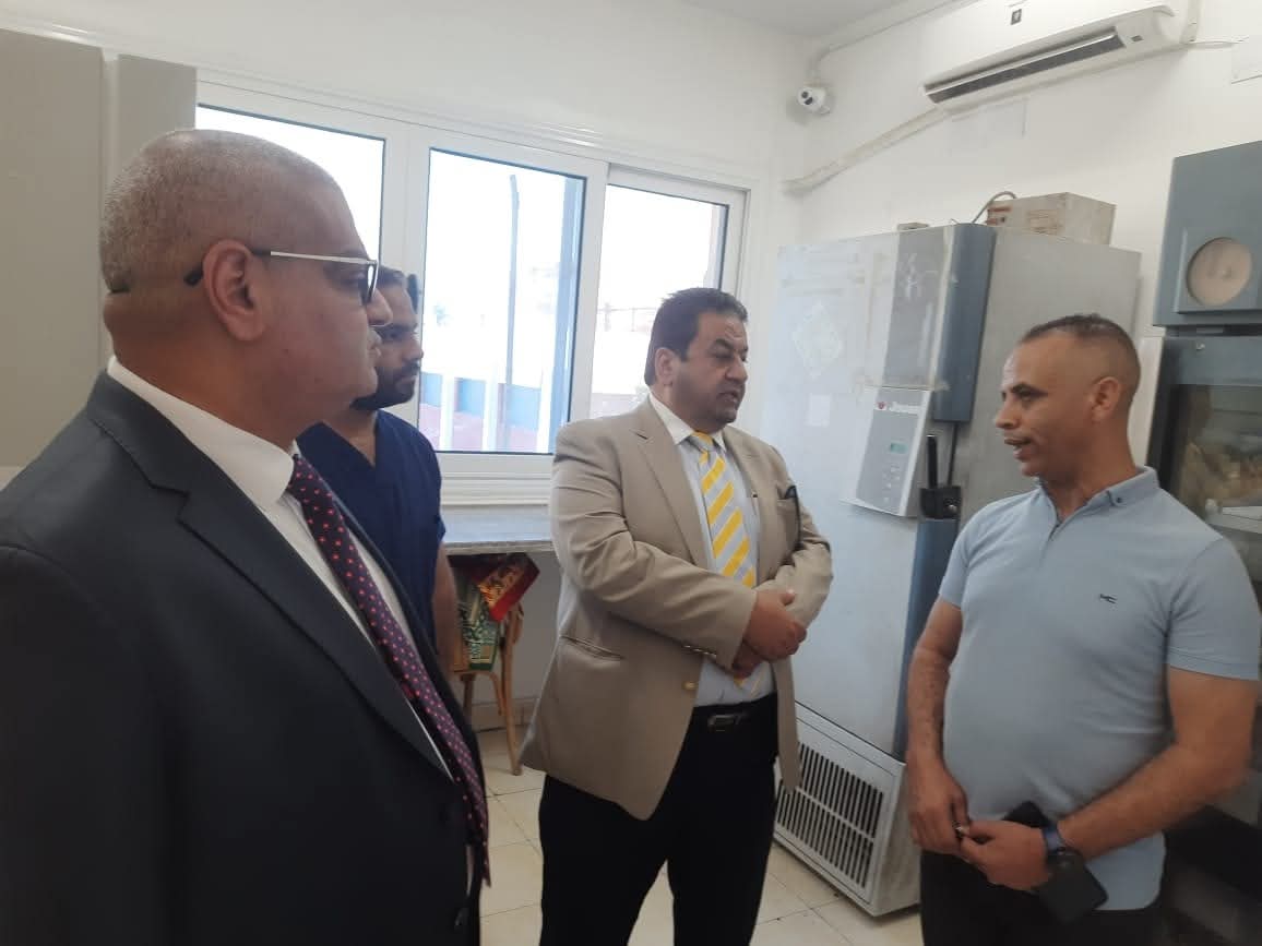 مدير المستشفى يتفقد اعمال التطوير