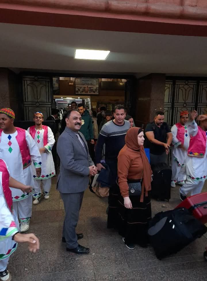 استقبال الفوج الأول من أفواج قطار الشباب بأسوان استقبال الفوج الأول من أفواج قطار الشباب بأسوان