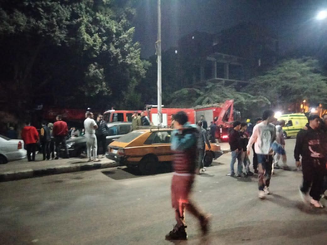 انهيار عقار امبابة (2)