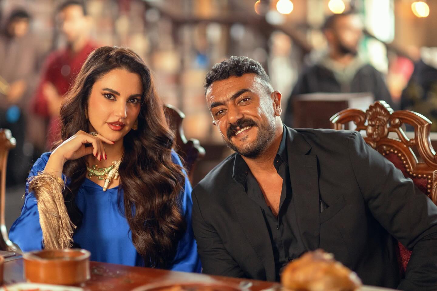 درة مع احمد العوضى فى كواليس علي كلاي درة مع احمد العوضى فى كواليس علي كلاي