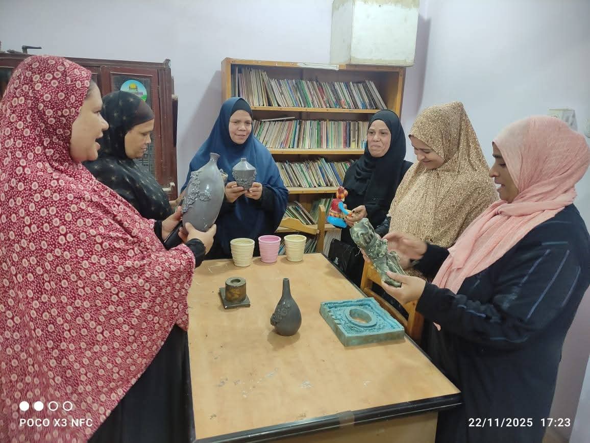 تعلم الحرف اليدوية ببنى سويف