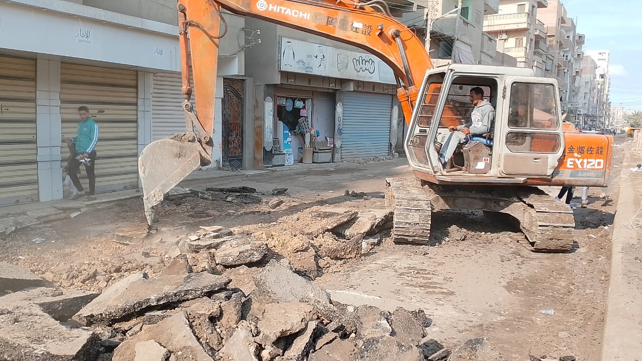 رصف شارع المستشفى بمطوبس رصف شارع المستشفى بمطوبس