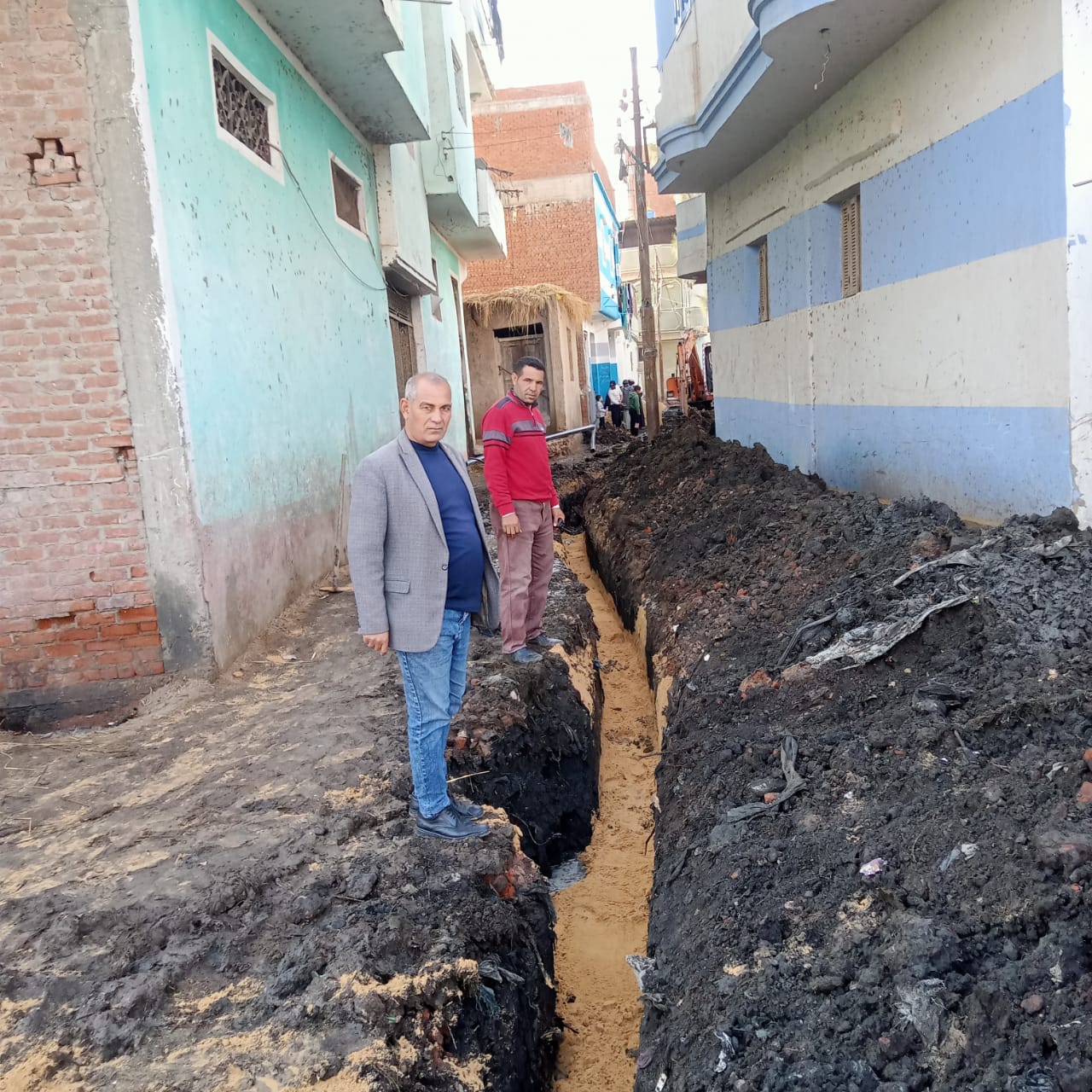 تركيب خط مياه شرب جديد بقرية البهنساوي بسيدي سالم تركيب خط مياه شرب جديد بقرية البهنساوي بسيدي سالم